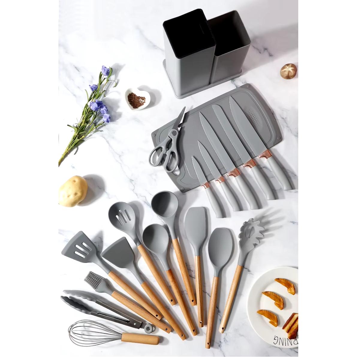 Kuhinjski silikonski set od 19 delova