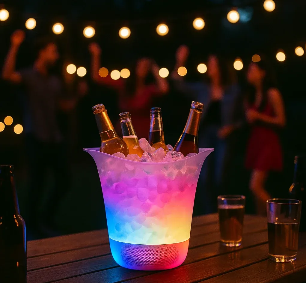 LED Kibla za hlađenje pića sa Bluetooth zvučnikom