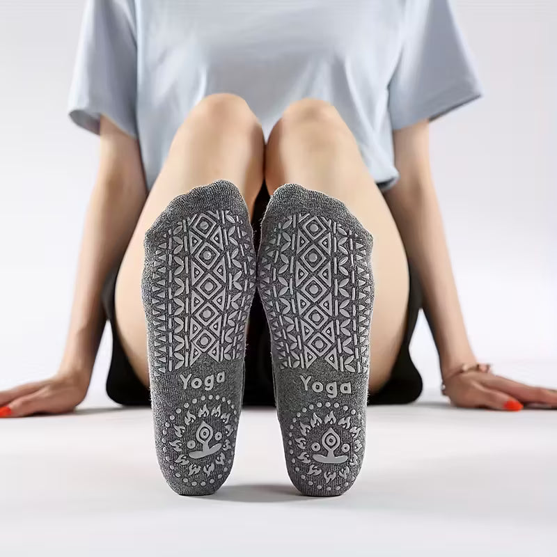 Čarape Sokne Protiv Klizanja - 2 para za jogu, pilates, ples, vel 30-40