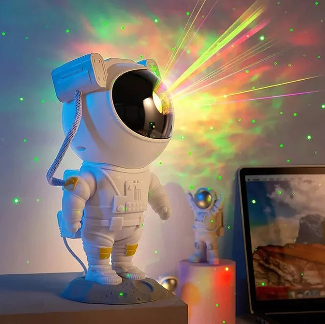 Lampa i projektor astronaut zvezdano nebo sa zvucnikom