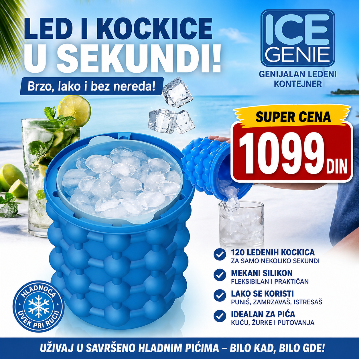 Silikonska posuda za LED