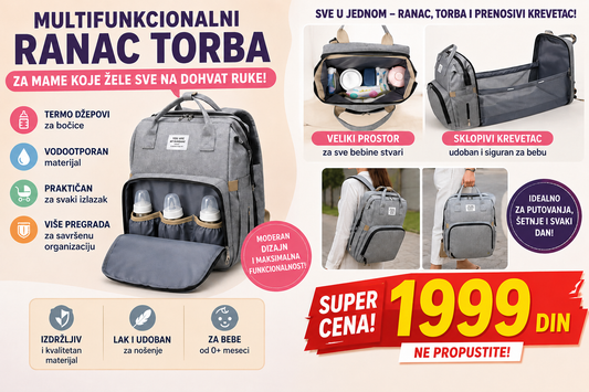 Ranac - sklopiva torba za bebe