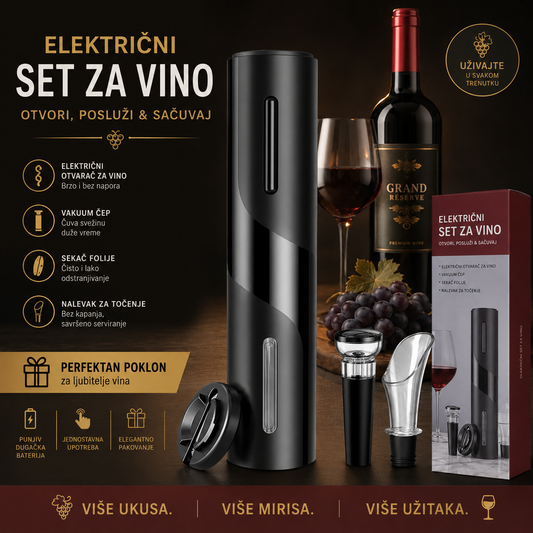 4 u 1 Električni set za vino