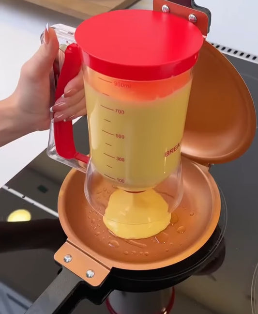 Set za palačinke dupli tiganj+ dozator za testo