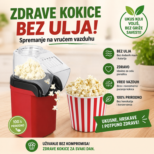 Aparat za kokice-Kokice bez ulja