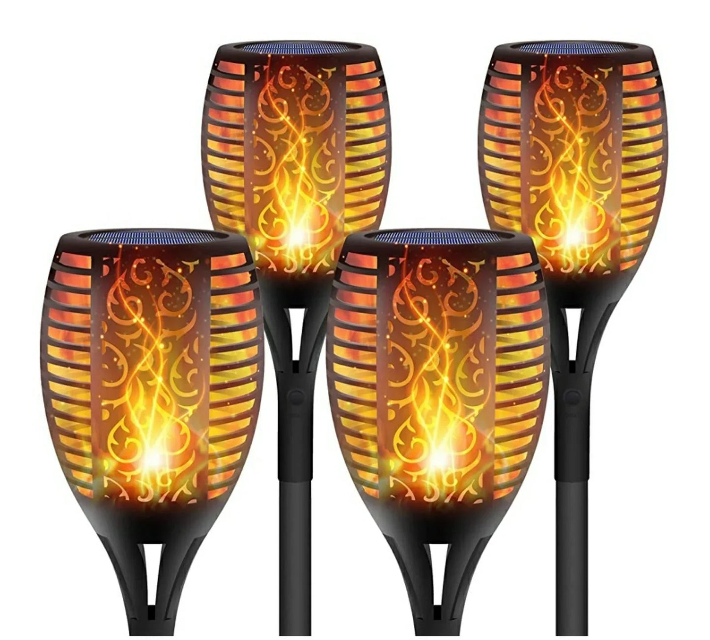 Solarne lampe-baklje set 4 komada
